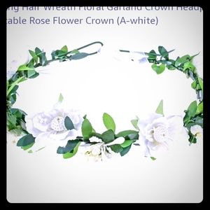 Wedding hair wreath for girl